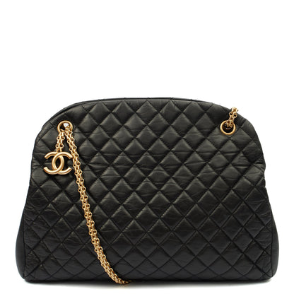 Chanel Tote Mademoiselle Bowling Bag - Large in Black, Calfskin Leather — Alternate View 17