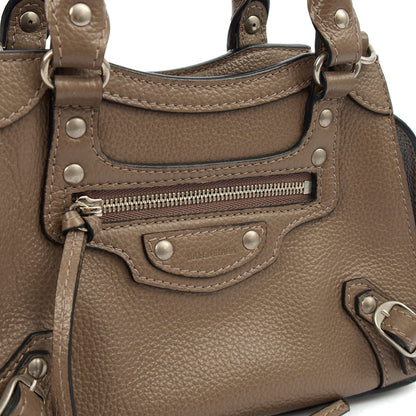 Balenciaga Mini Bag Neo Classic Mini in Brown, Veau (Calfskin) — Lifestyle View