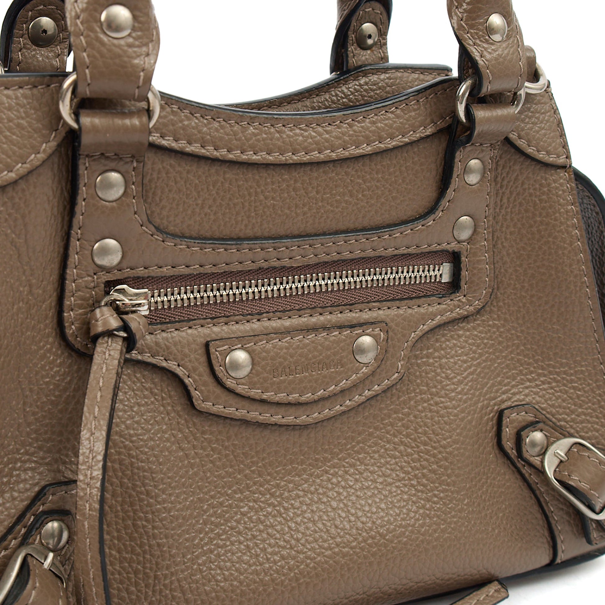 Balenciaga Mini Bag Neo Classic Mini in Brown, Veau (Calfskin) — Alternate View 13