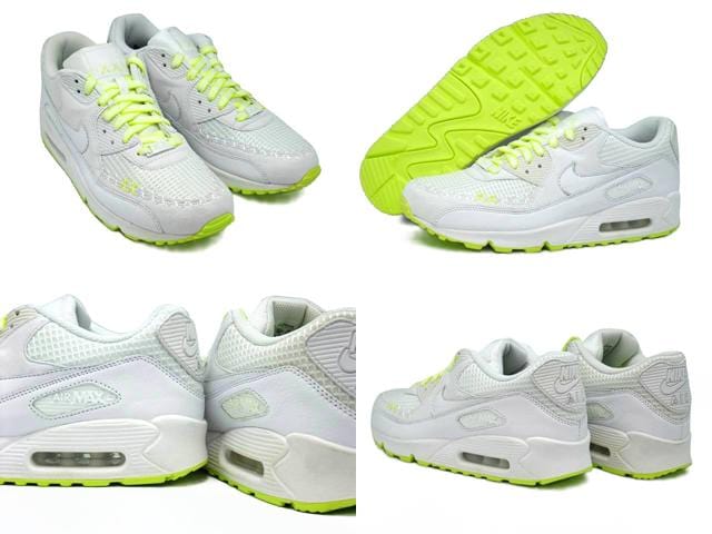 Nike Air Max 90 KAWS VOLT ' 08 — UK 3 | EU 35.5 | US 3.5 — Back View