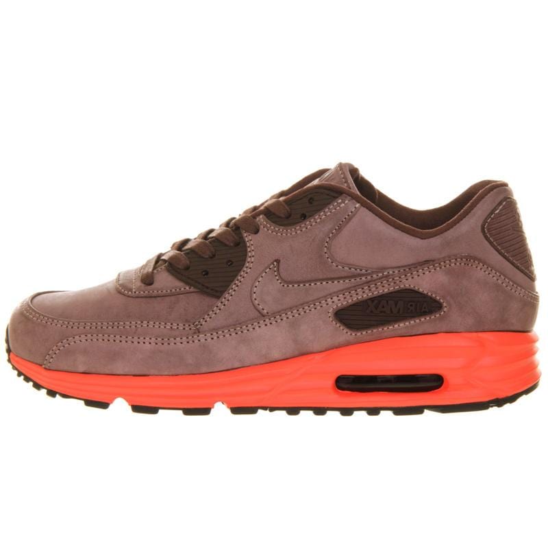 Nike Air Max Lunar 90 Prm Mahogany Bright Crimson QS — UK 3 | EU 35.5 | US 3.5 — Front View