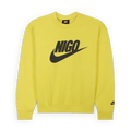 Nike x Nigo Sweatshirt 'Yellow' — XXS — Front View