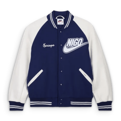 Nike x Nigo Varsity Jacket 'Blue' — XXS — Front View