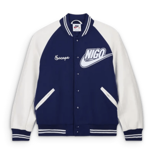 Nike x Nigo Varsity Jacket 'Blue' — XXS — Front View
