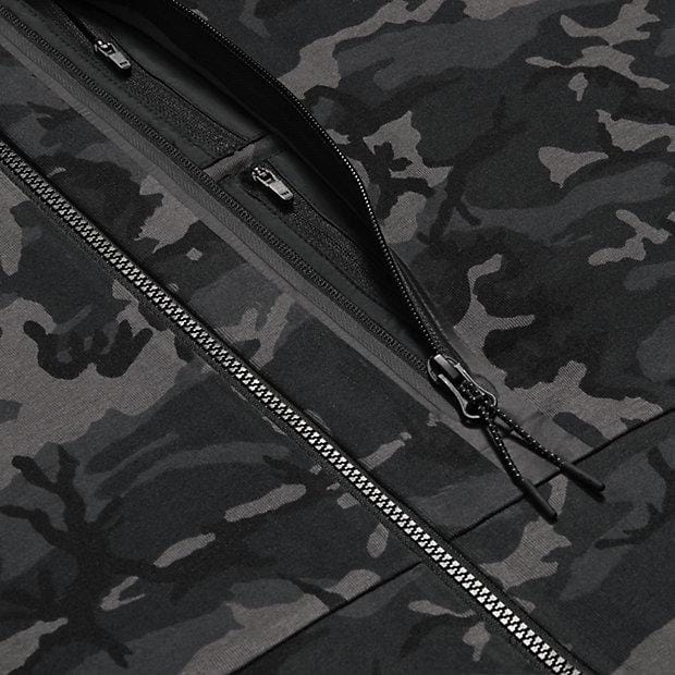 NIKE TECH FLEECE MEN'S HOODIE - Medium Ash Black — XXS — Side View