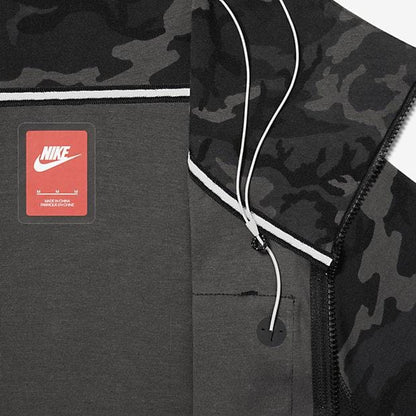 NIKE TECH FLEECE MEN'S HOODIE - Medium Ash Black — XXS — Alternate View 10