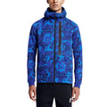 NIKE TECH FLEECE MEN'S HOODIE - BLUE CAMO — XXS — Front View