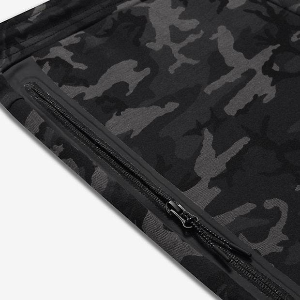 NIKE TECH FLEECE CAMO MEN'S TROUSERS - Medium Ash Black — XXS — Alternate View 8