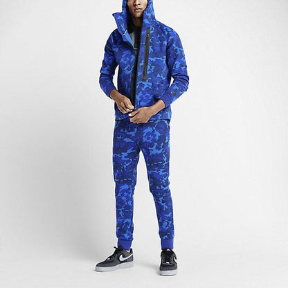 NIKE TECH FLEECE CAMO MEN'S TROUSERS - Deep Royal Blue — XXS — Detail View