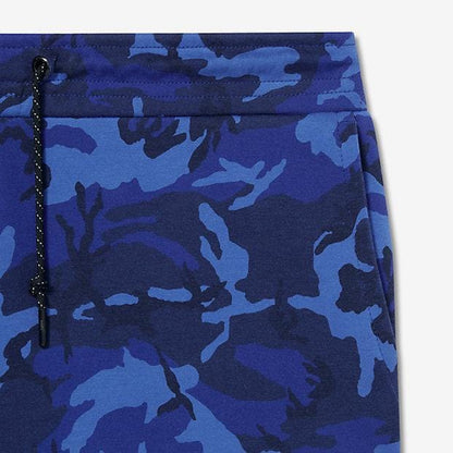 NIKE TECH FLEECE CAMO MEN'S TROUSERS - Deep Royal Blue — XXS — Top View