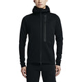 NIKE TECH FLEECE BLACK HOODIE — XXS — Front View