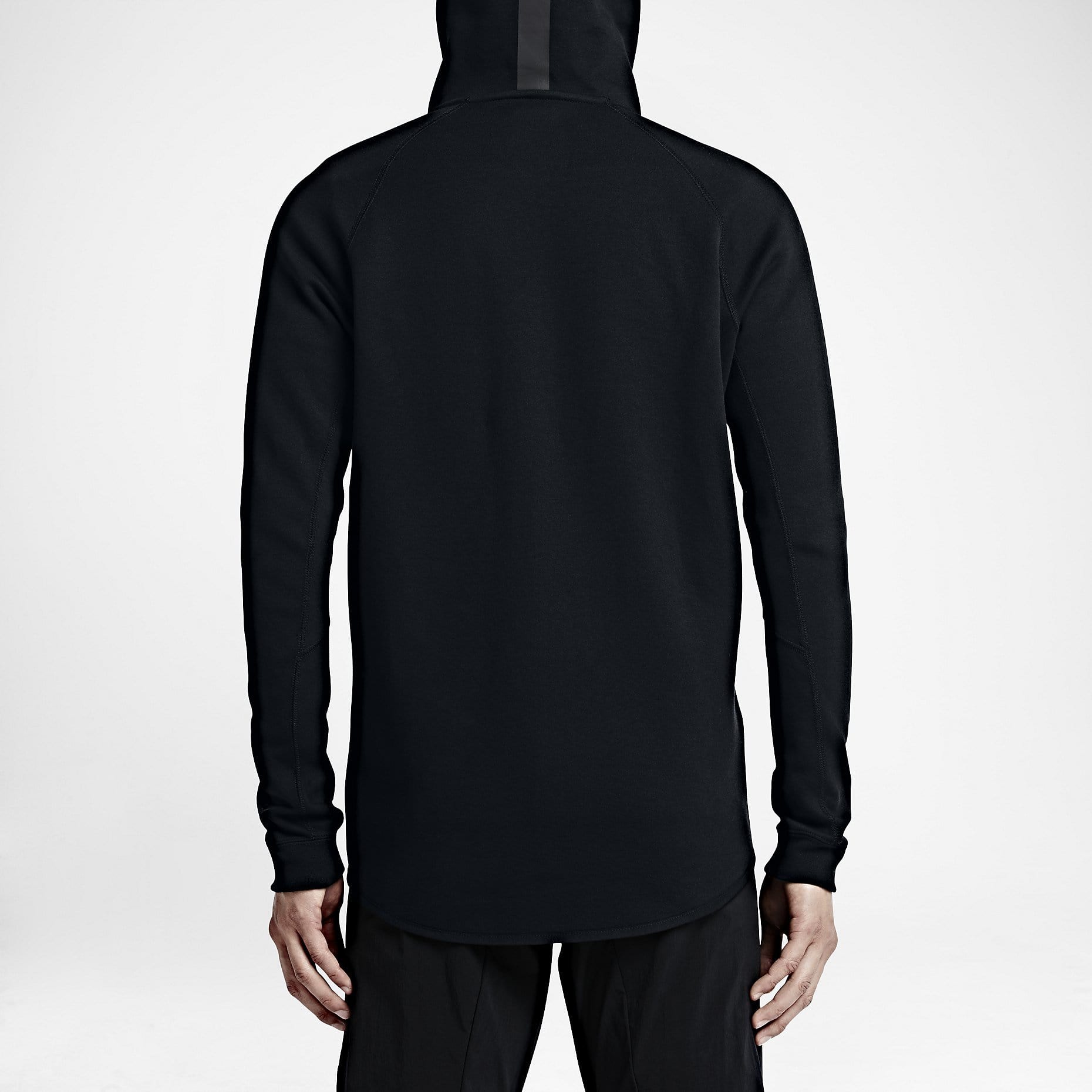 NIKE TECH FLEECE BLACK HOODIE — XXS — Alternate View 7