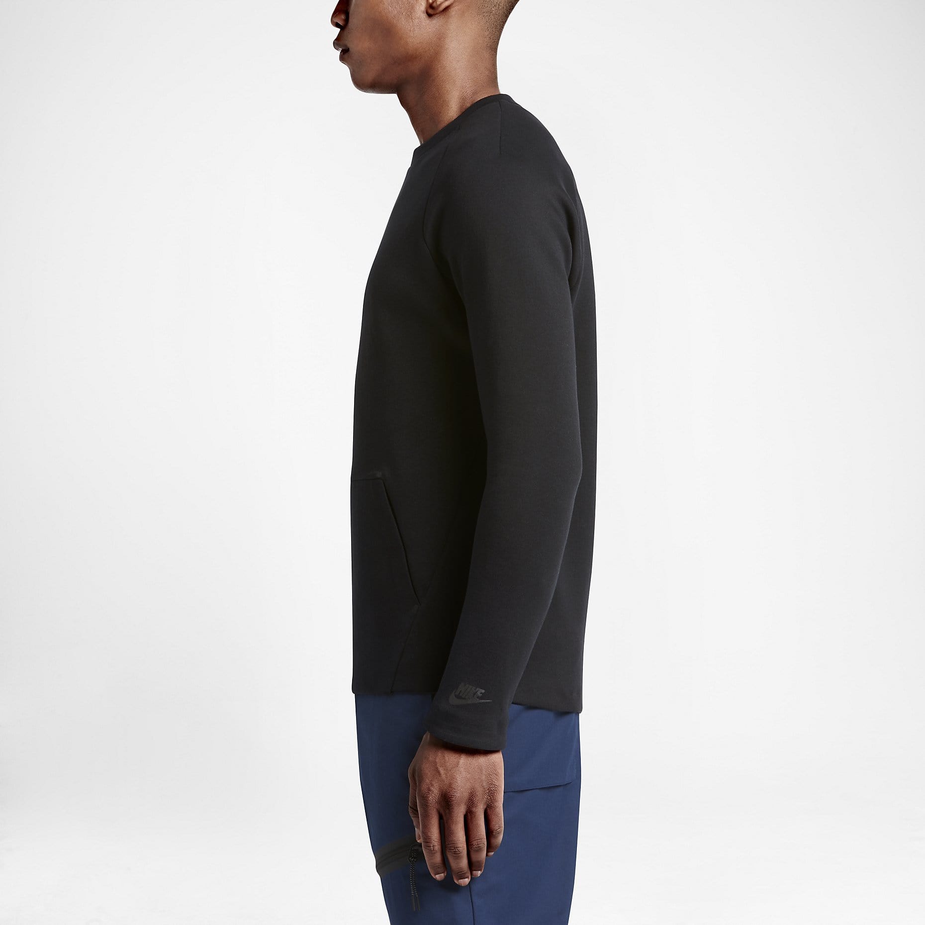 NIKE TECH FLEECE CREW MEN'S SWEATSHIRT — XXS — Back View