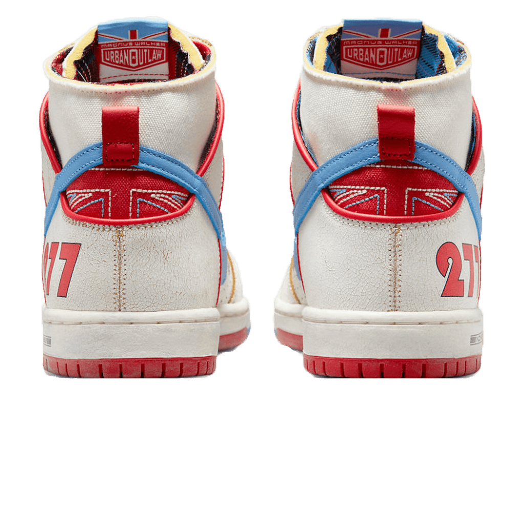 Ishod Wair x Magnus Walker x Nike Dunk High Pro SB 'Urban Outlaw' — UK 3 | EU 35.5 | US 3.5 — Back View
