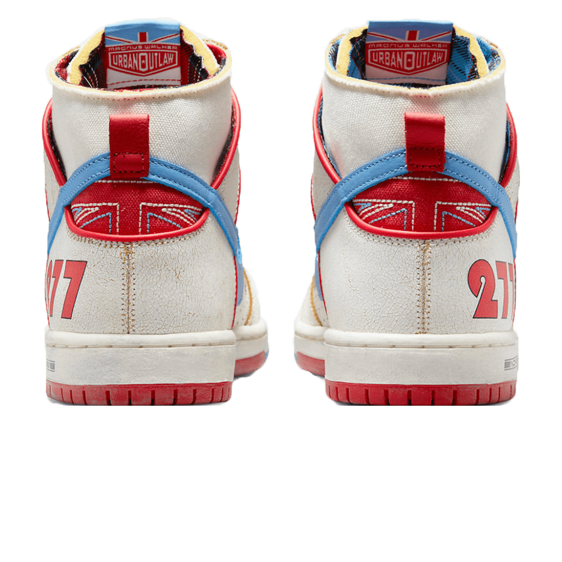 Ishod Wair x Magnus Walker x Nike Dunk High Pro SB 'Urban Outlaw' — UK 3 | EU 35.5 | US 3.5 — Back View