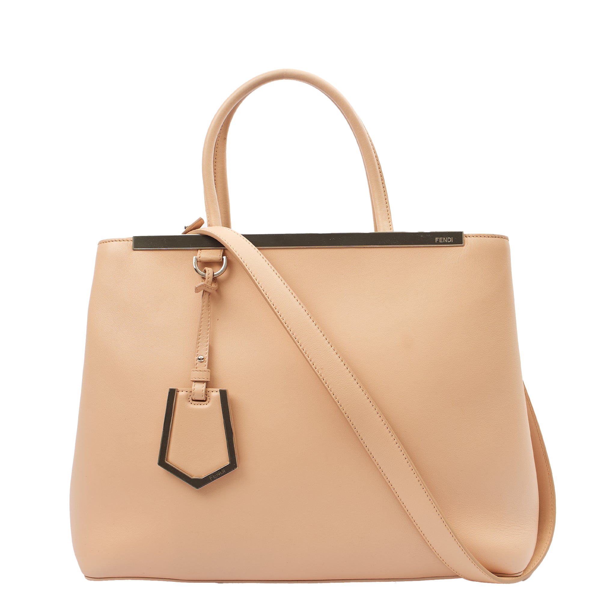 Fendi Tote 2Jour - Large  in Pink, Leather — Alternate View 7