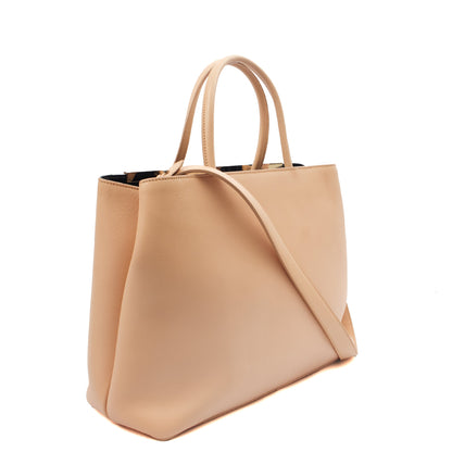 Fendi Tote 2Jour - Large  in Pink, Leather — Side View