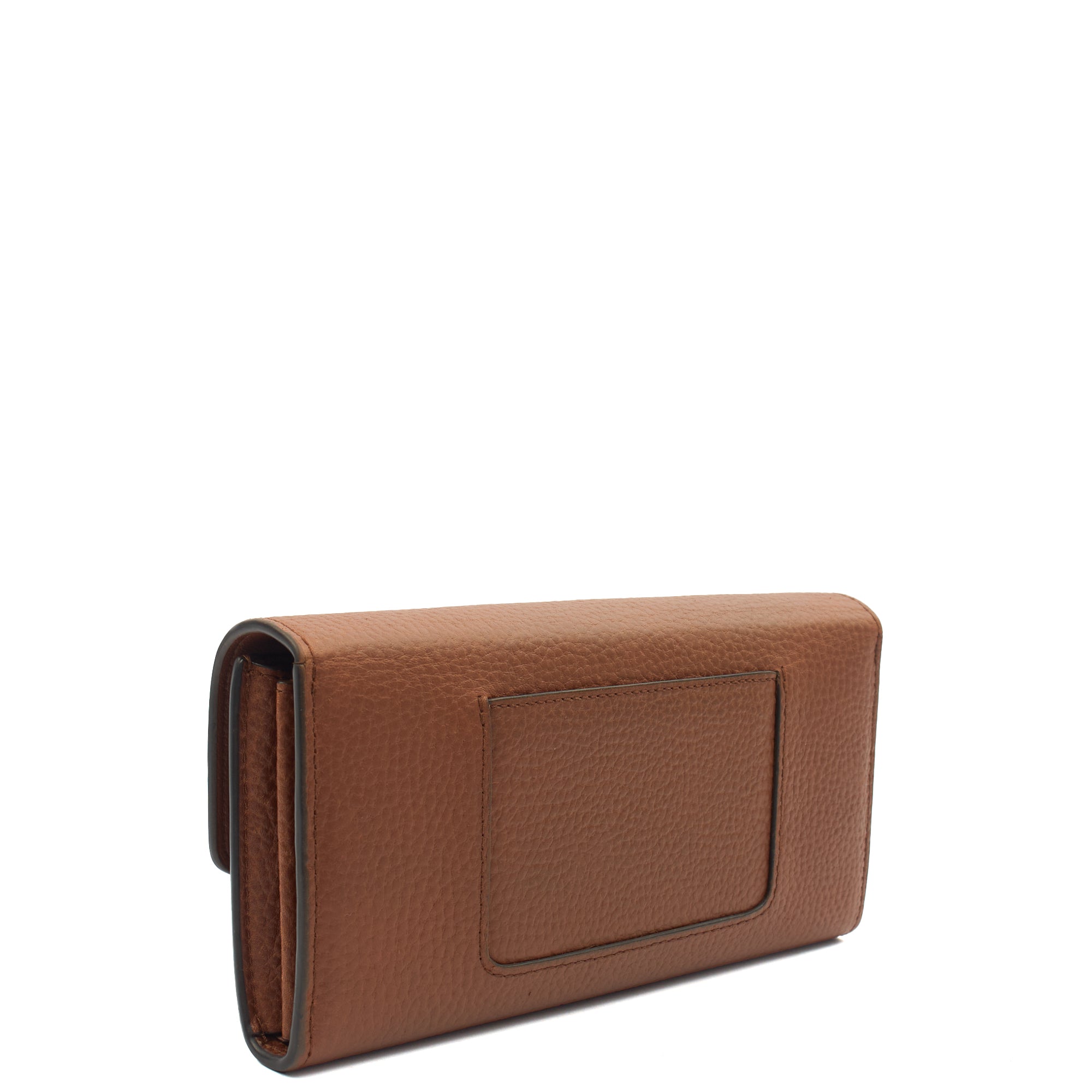Mulberry Wallet Darley Wallet in Oak, Calfskin Leather — Side View