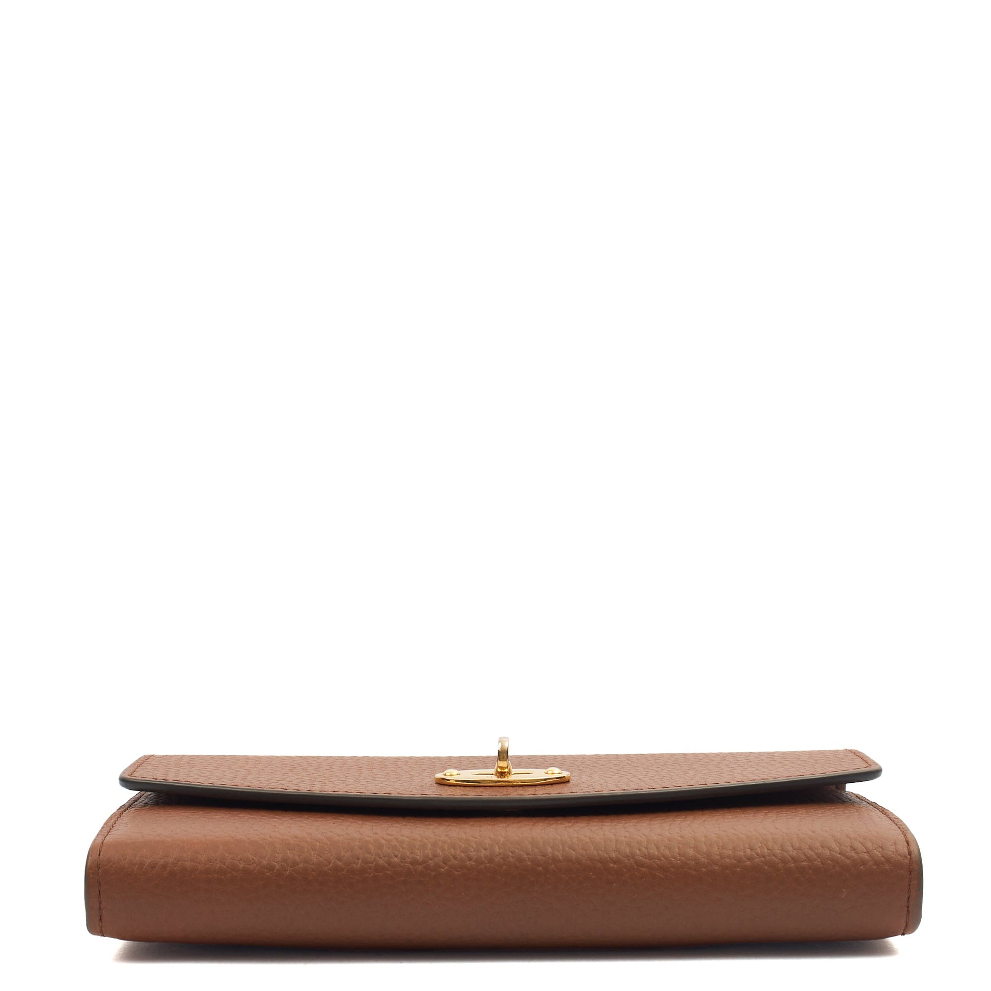 Mulberry Wallet Darley Wallet in Oak, Calfskin Leather — Top View