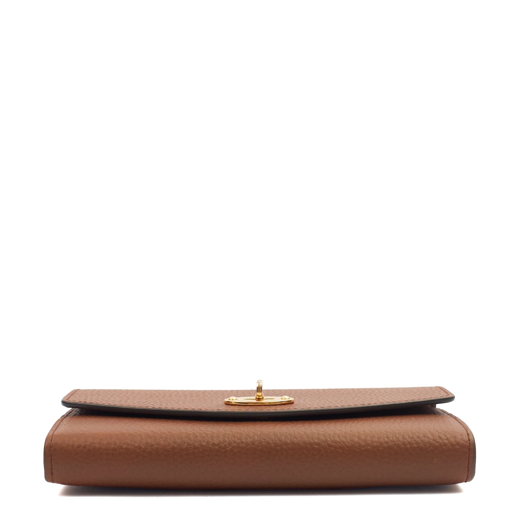 Mulberry Wallet Darley Wallet in Oak, Calfskin Leather — Top View