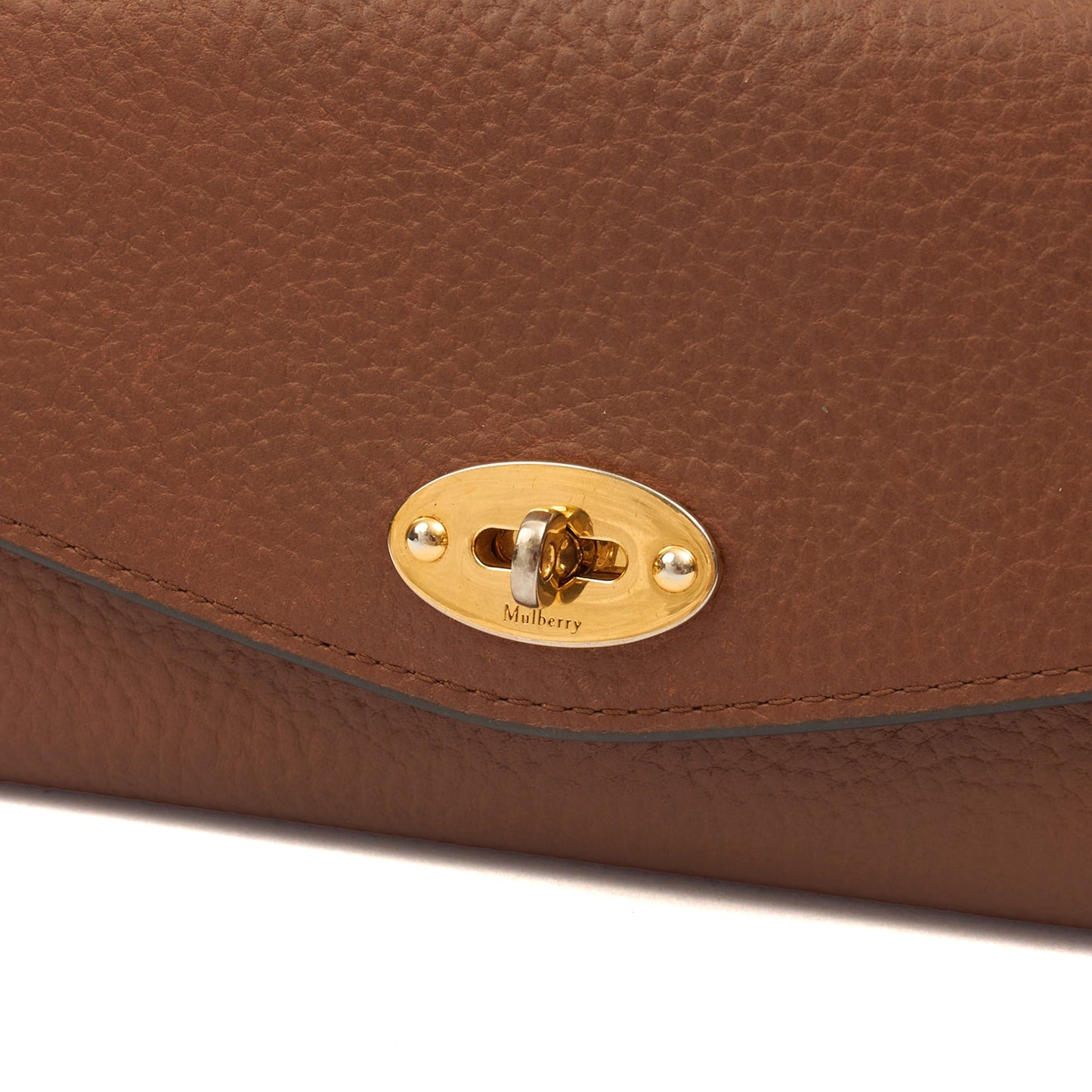 Mulberry Wallet Darley Wallet in Oak, Calfskin Leather — Lifestyle View