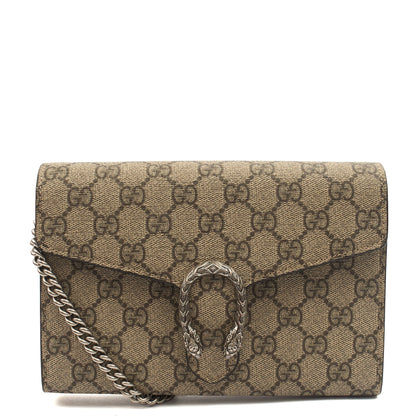Gucci Cross Body Dionysus Chain Wallet in GG Supreme, Leather — Alternate View 7