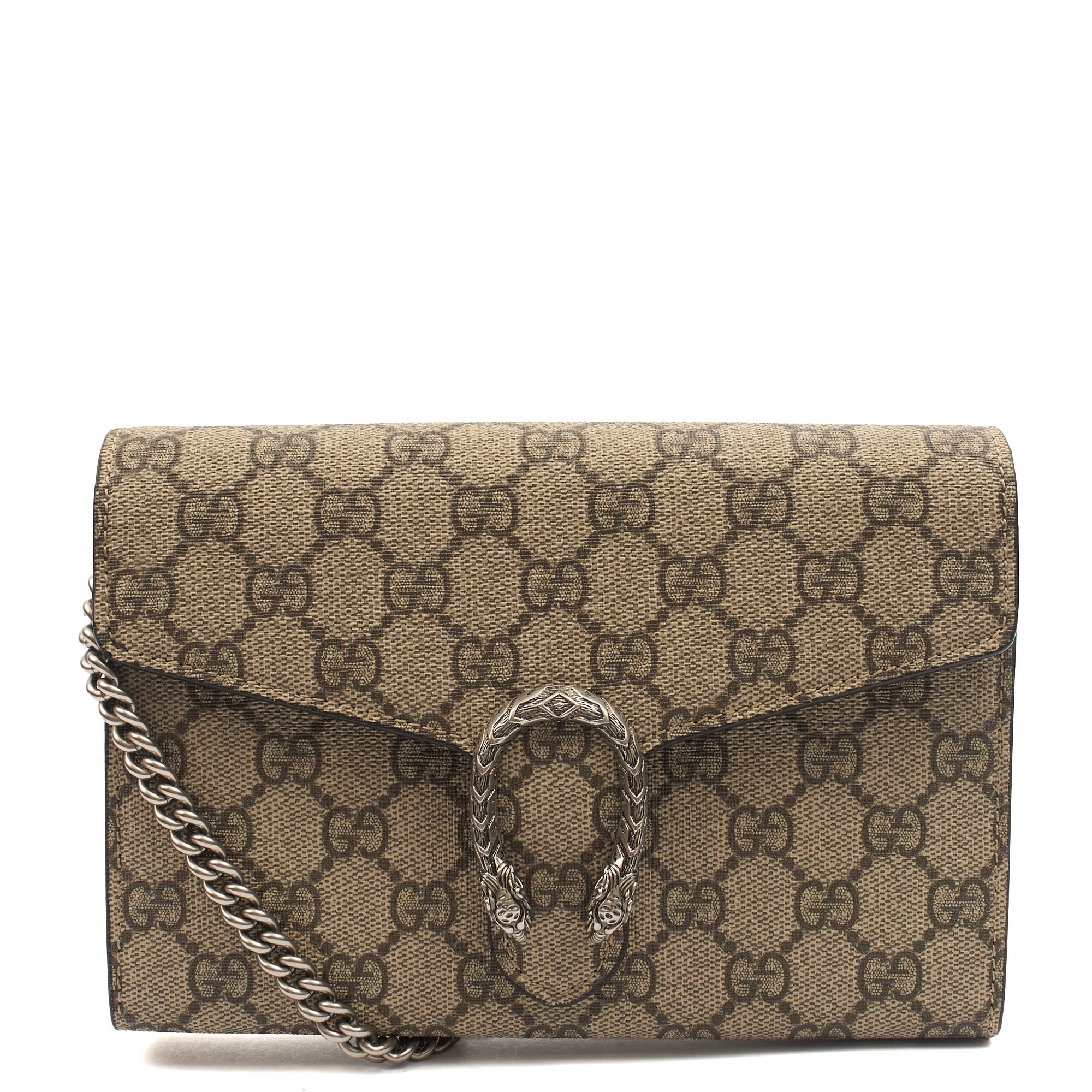 Gucci Cross Body Dionysus Chain Wallet in GG Supreme, Leather — Alternate View 13