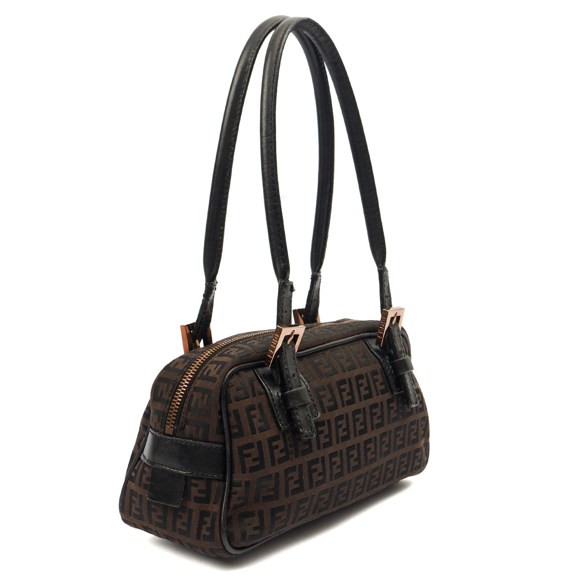 Fendi Vintage Shoulder Bag in Zucca FF, Canvas — Alternate View 10