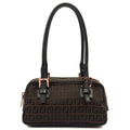 Fendi Vintage Shoulder Bag in Zucca FF, Canvas — Front View