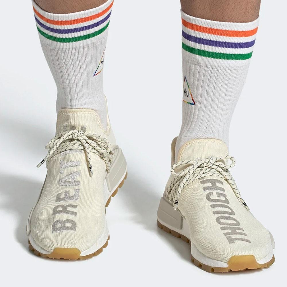 Pharrell x adidas NMD Human Race Gum Pack Cream — UK 3.5 | EU 36 | US 4 — Detail View