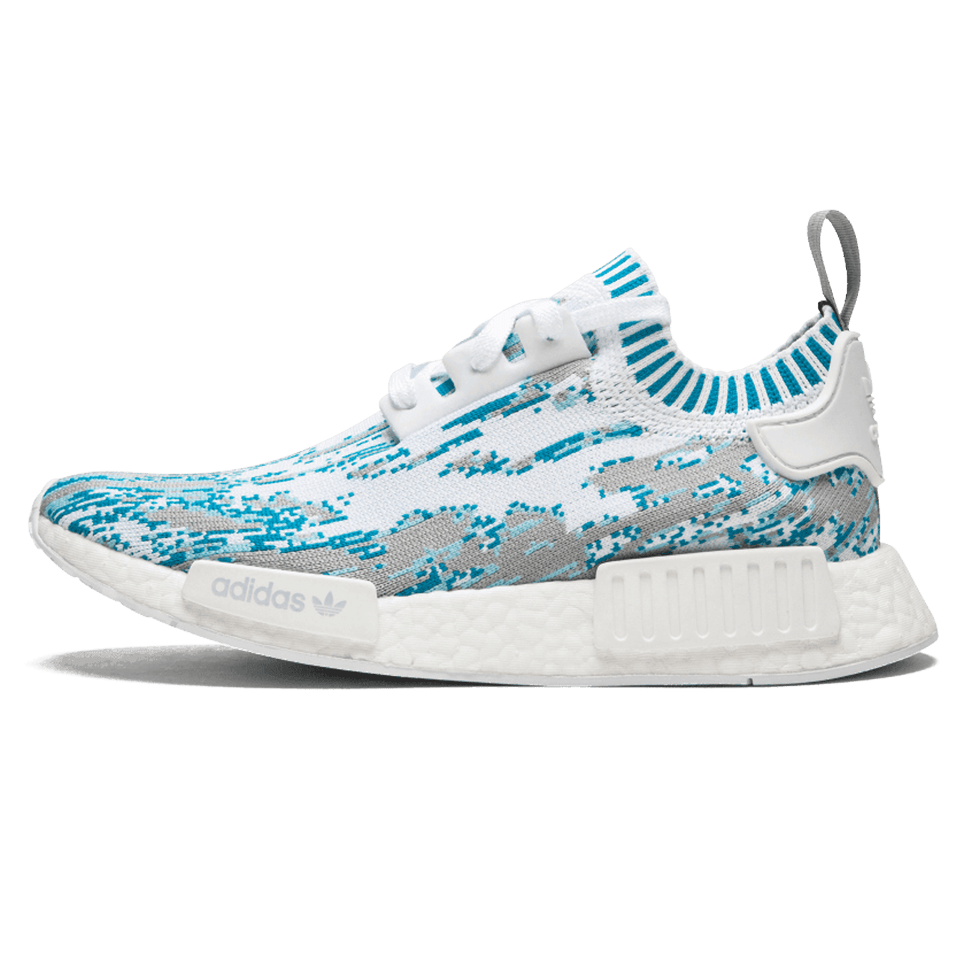 Sneakersnstuff x adidas NMD_R1 Primeknit 'Datamosh' — UK 3.5 | EU 36 | US 4 — Front View