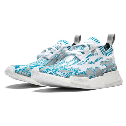 Sneakersnstuff x adidas NMD_R1 Primeknit 'Datamosh' — UK 3.5 | EU 36 | US 4 — Side View