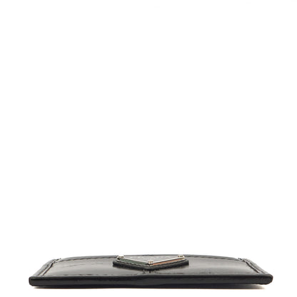 Prada Card Holder Card Holder in Black, Leather — Top View