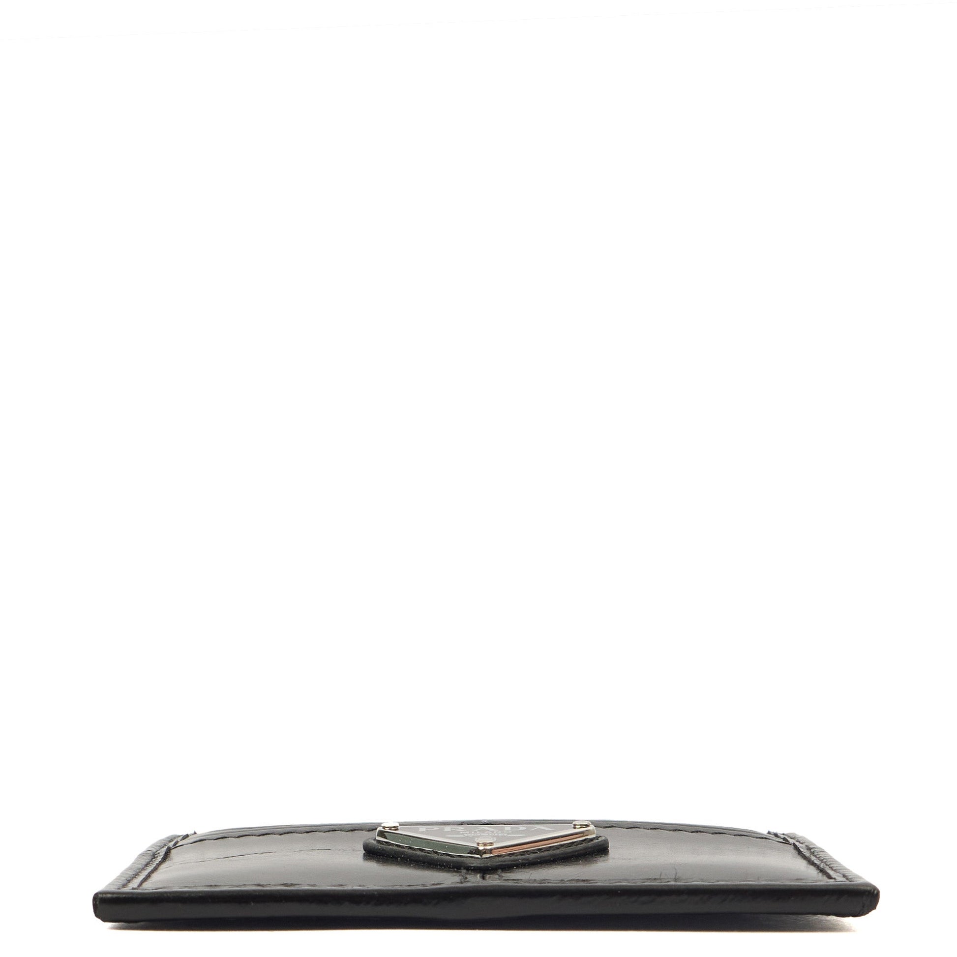 Prada Card Holder Card Holder in Black, Leather — Alternate View 10