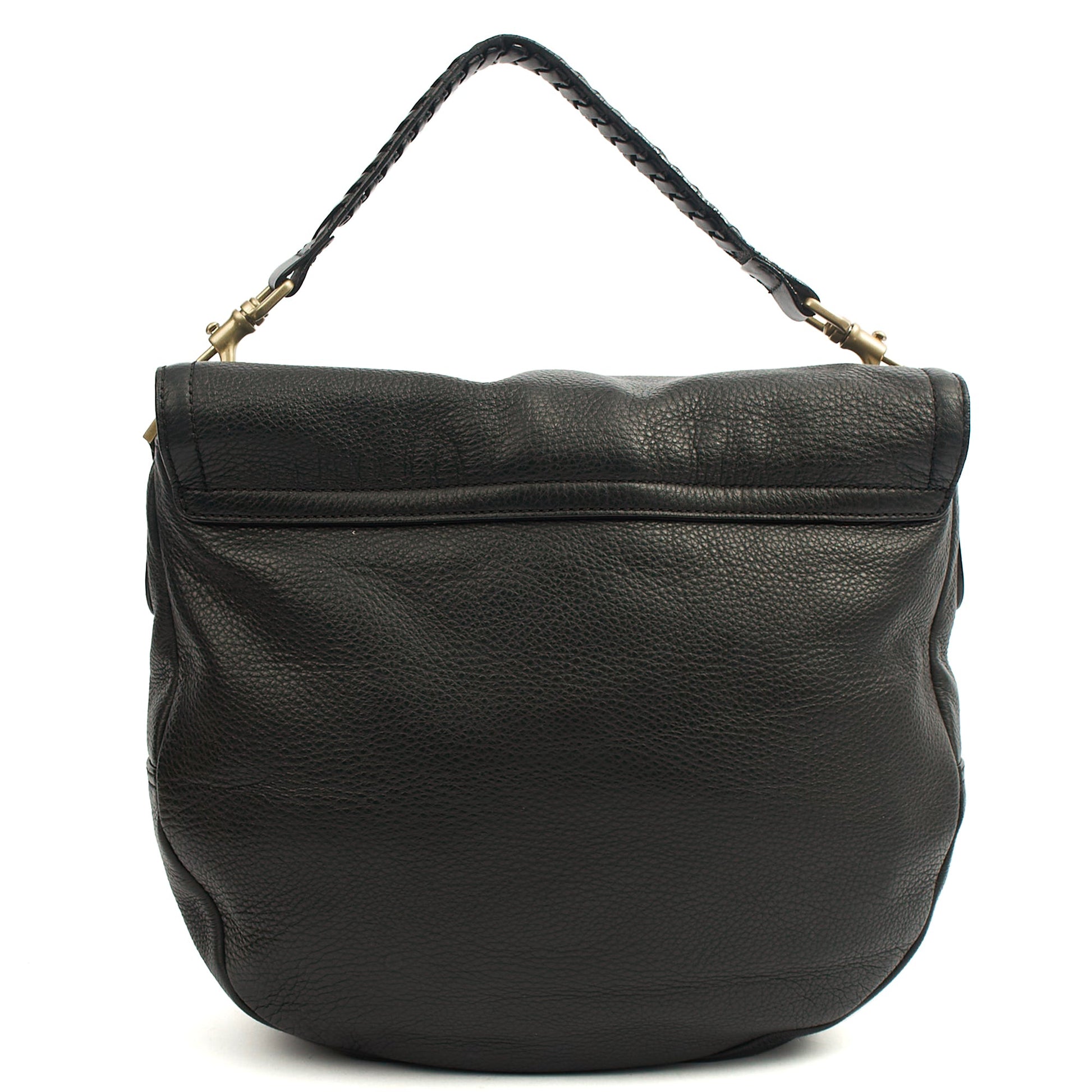 Mulberry Cross Body Effie Hobo in Black, Calfskin Leather — Back View