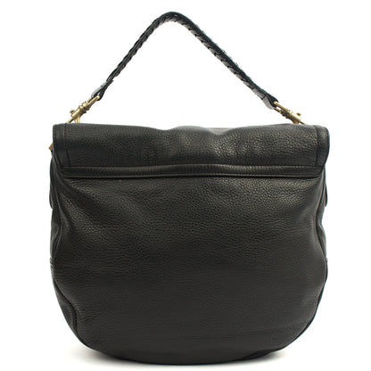 Mulberry Cross Body Effie Hobo in Black, Calfskin Leather — Back View