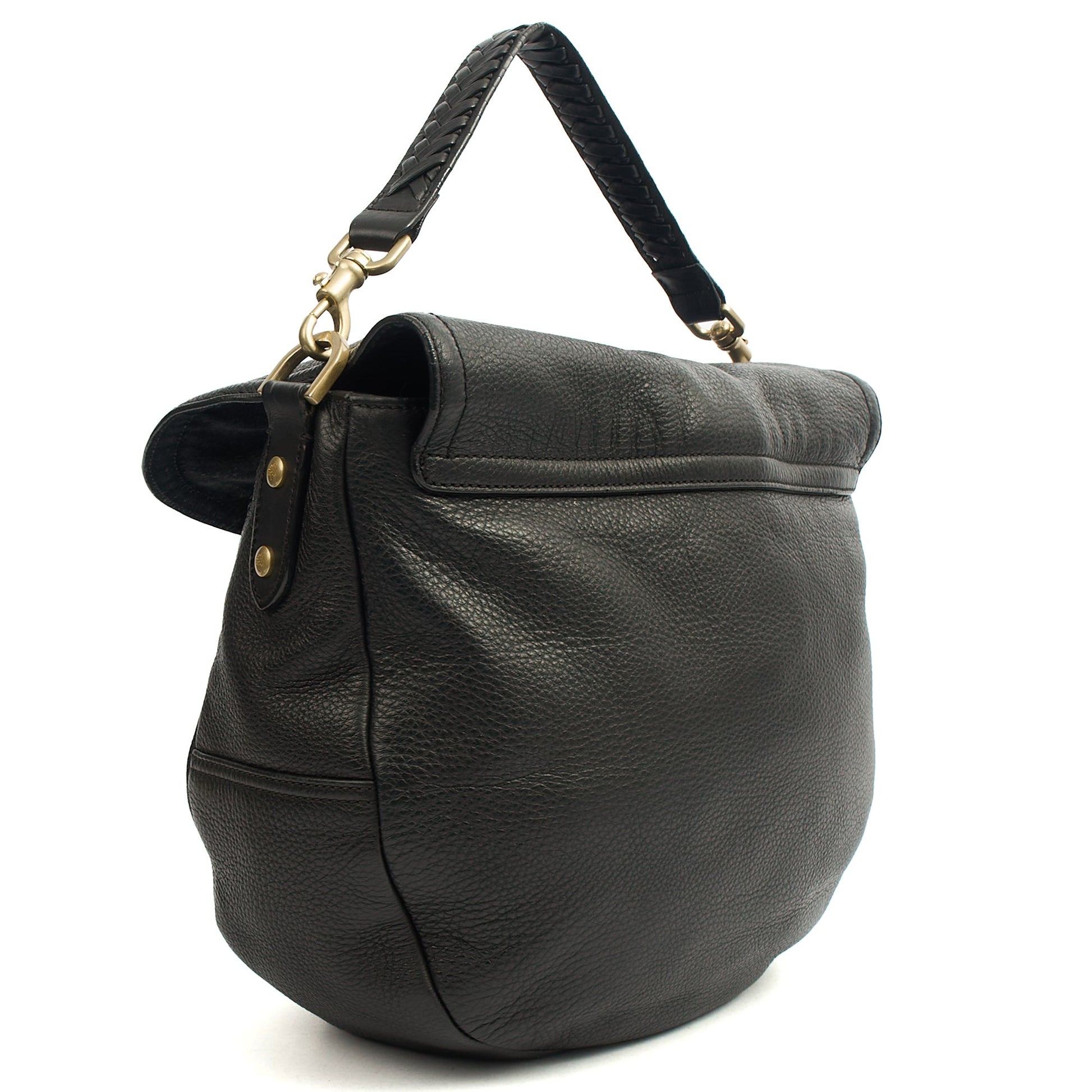 Mulberry Cross Body Effie Hobo in Black, Calfskin Leather — Side View