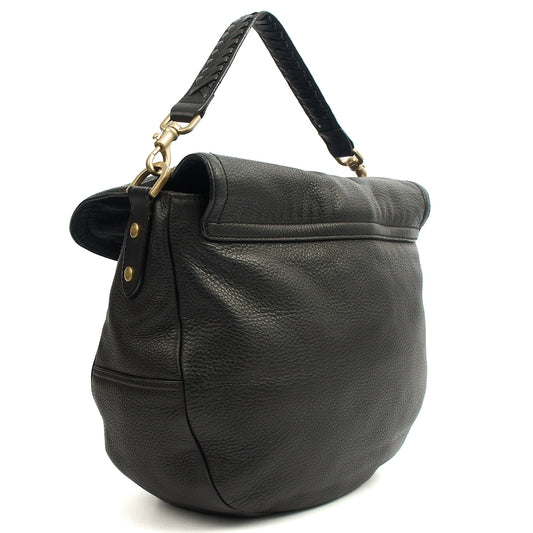 Mulberry Cross Body Effie Hobo in Black, Calfskin Leather — Side View