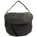 Mulberry Cross Body Effie Hobo in Black, Calfskin Leather — Front View