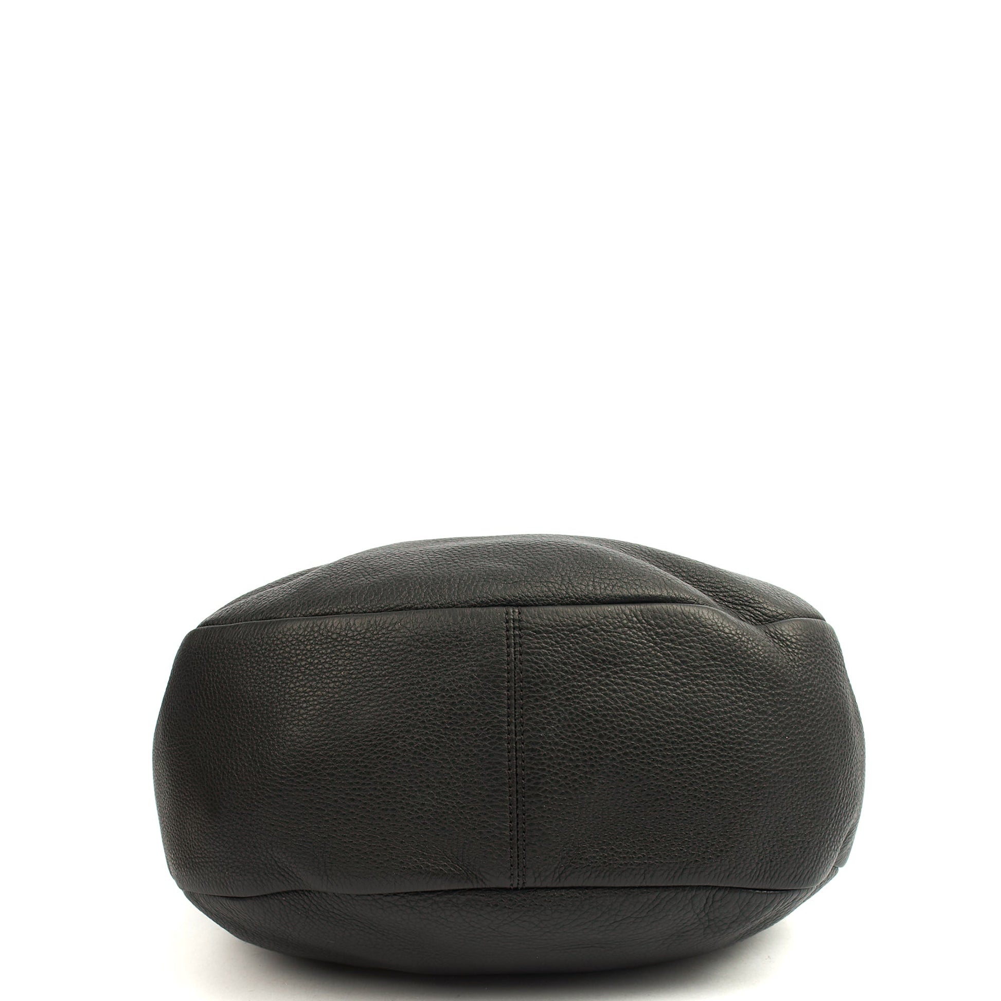Mulberry Cross Body Effie Hobo in Black, Calfskin Leather — Top View
