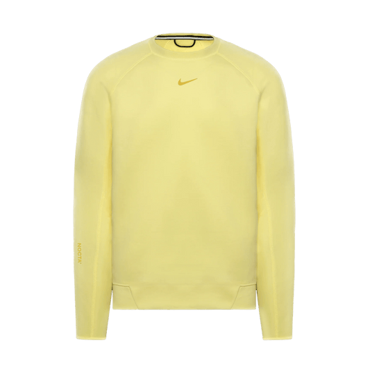Nike x Nocta Tech Fleece Crew 'Citron Tint' — XXS — Front View