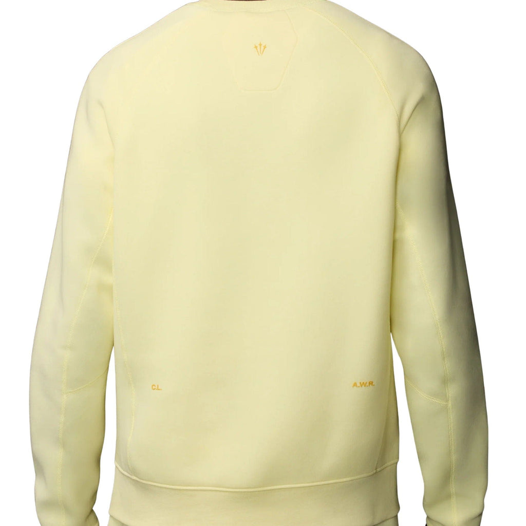 Nike x Nocta Tech Fleece Crew 'Citron Tint' — XXS — Side View