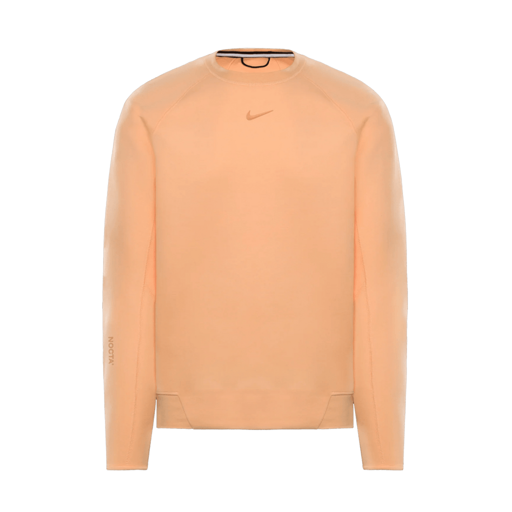 Nike x Nocta Tech Fleece Crew 'Ice Peach' — XXS — Front View