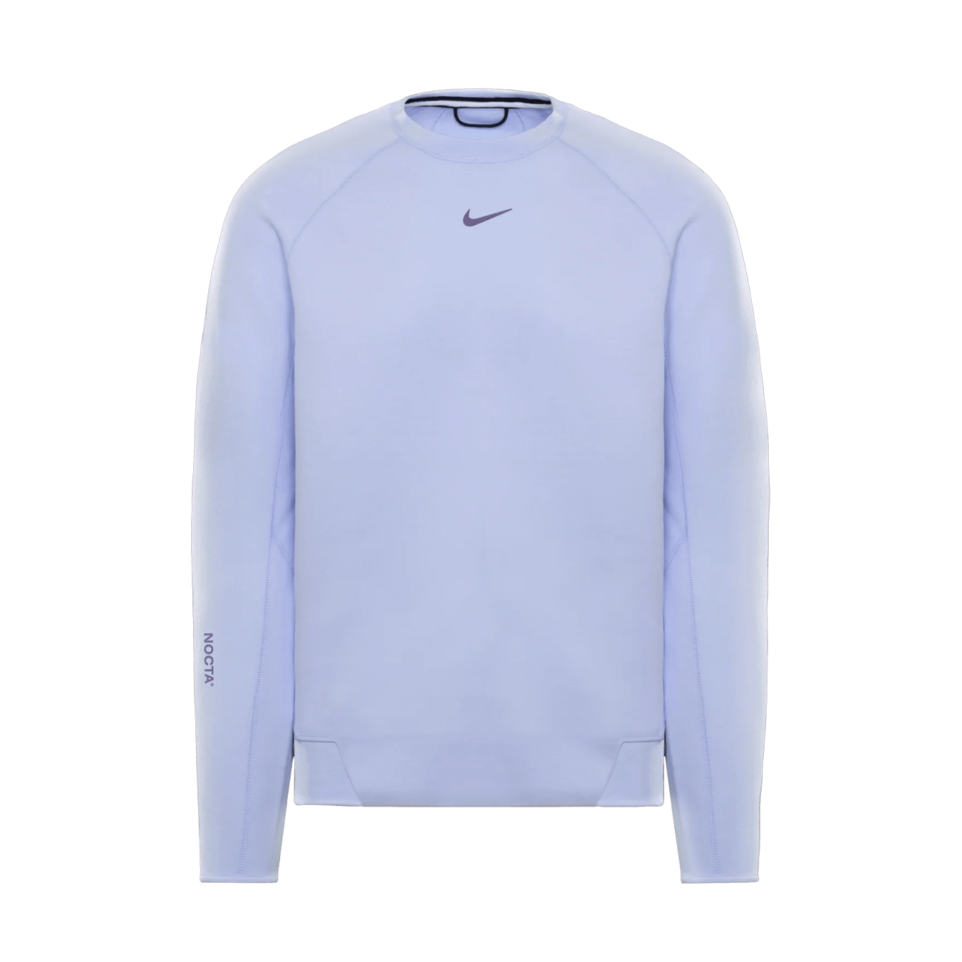 Nike x Nocta Tech Fleece Crew 'Palest Purple' — XXS — Front View
