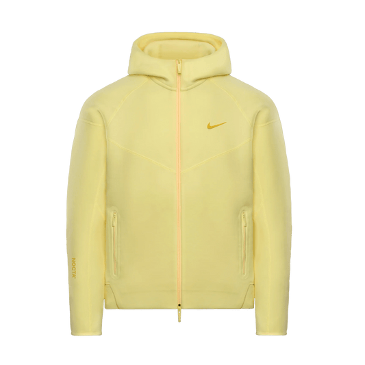 Nike x Nocta Tech Fleece Full Zip Hoodie 'Citron Tint' — XXS — Front View
