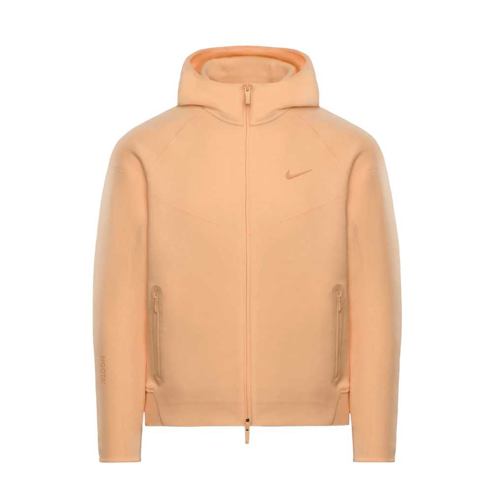 Nike x Nocta Tech Fleece Full Zip Hoodie 'Ice Peach' — XXS — Front View