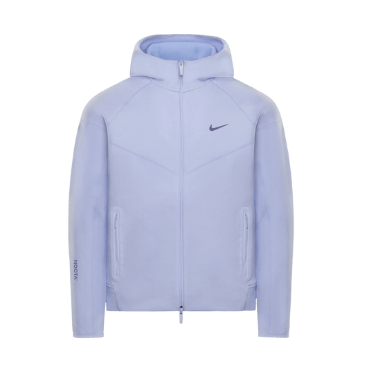 Nike x Nocta Tech Fleece Full Zip Hoodie 'Palest Purple' — XXS — Front View