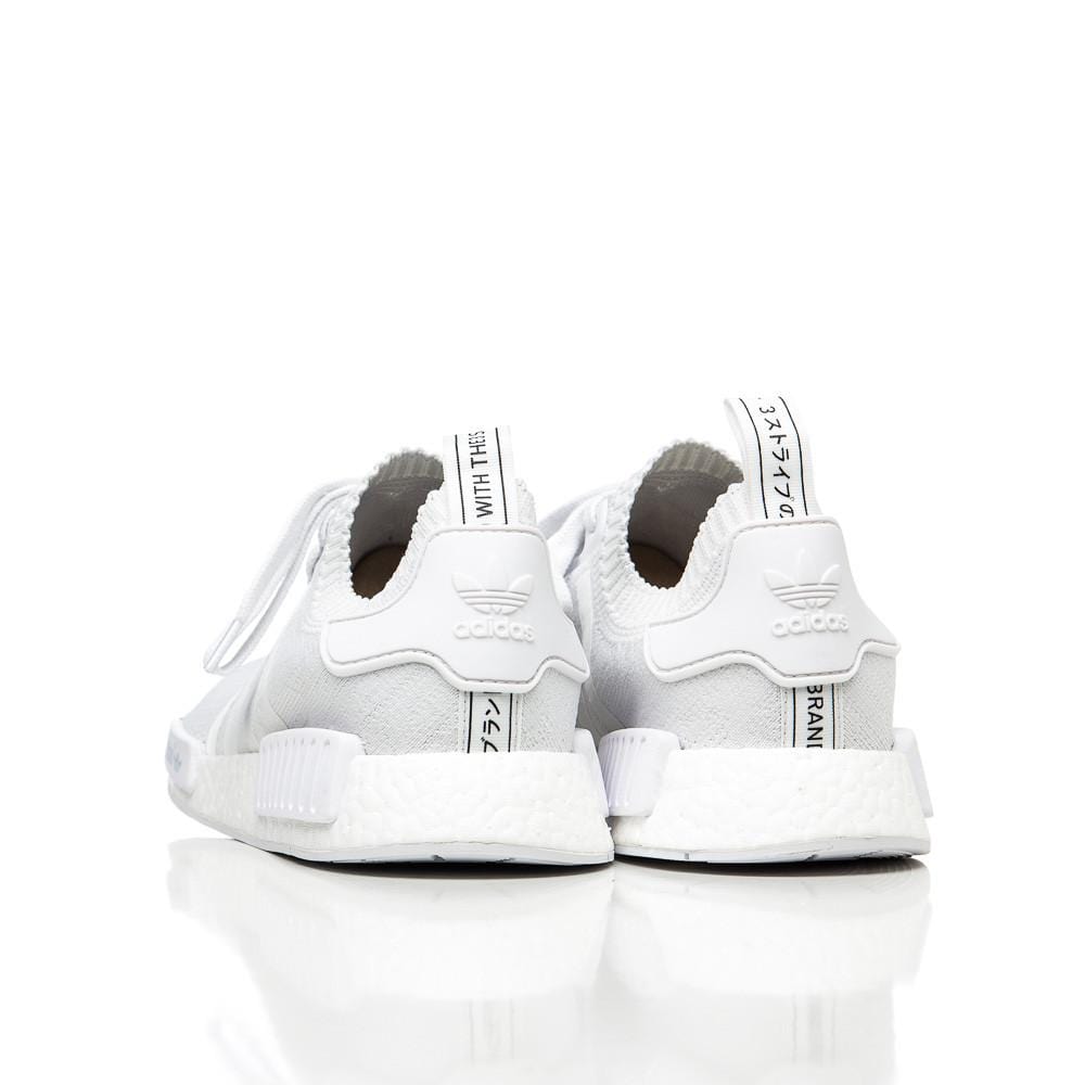 Adidas NMD_R1 Primeknit Vintage White — UK 3.5 | EU 36 | US 4 — Top View