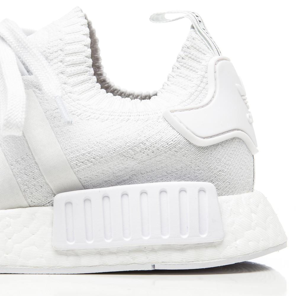 Adidas NMD_R1 Primeknit Vintage White — UK 3.5 | EU 36 | US 4 — Detail View