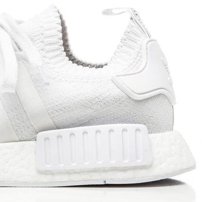 Adidas NMD_R1 Primeknit Vintage White — UK 3.5 | EU 36 | US 4 — Detail View